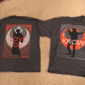 Star Wars - him and her shirts